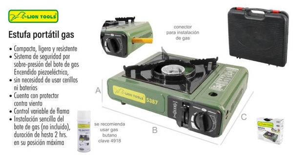 ESTUFA PORTATIL GAS