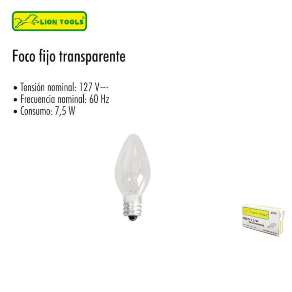FOCO FIJO TRANSPARENTE