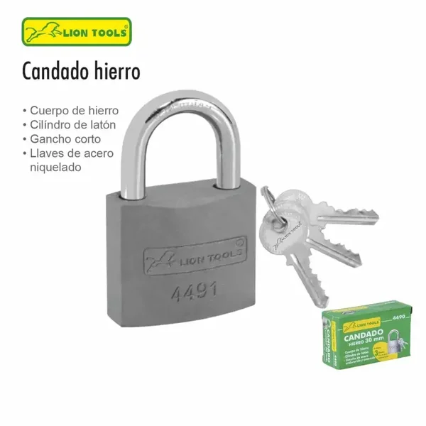 CANDADOS DE HIERRO (VARIAS MEDIDAS)