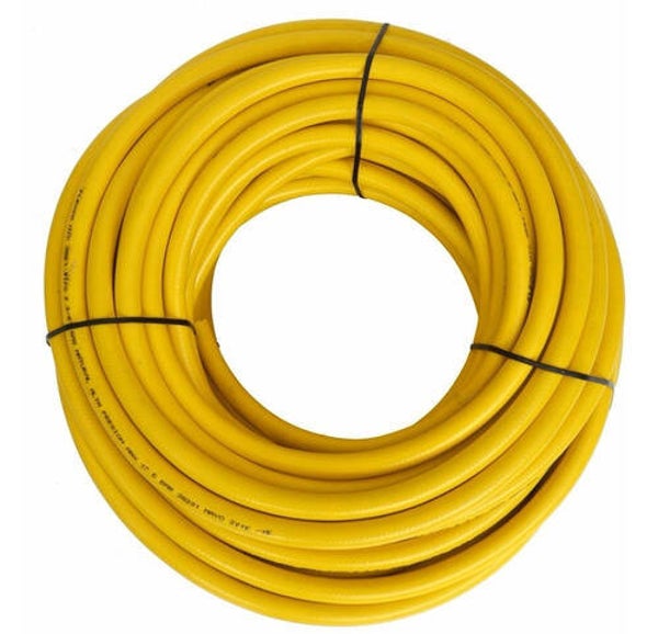 ROLLO DE MANGUERA TRENZADO PARA GAS AMARILLA