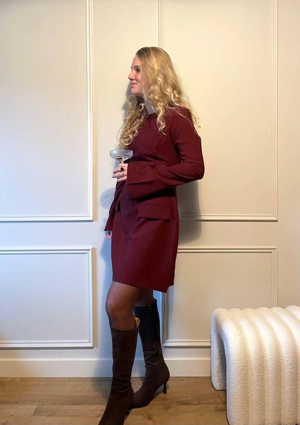 A-lijn jurkje bordeaux