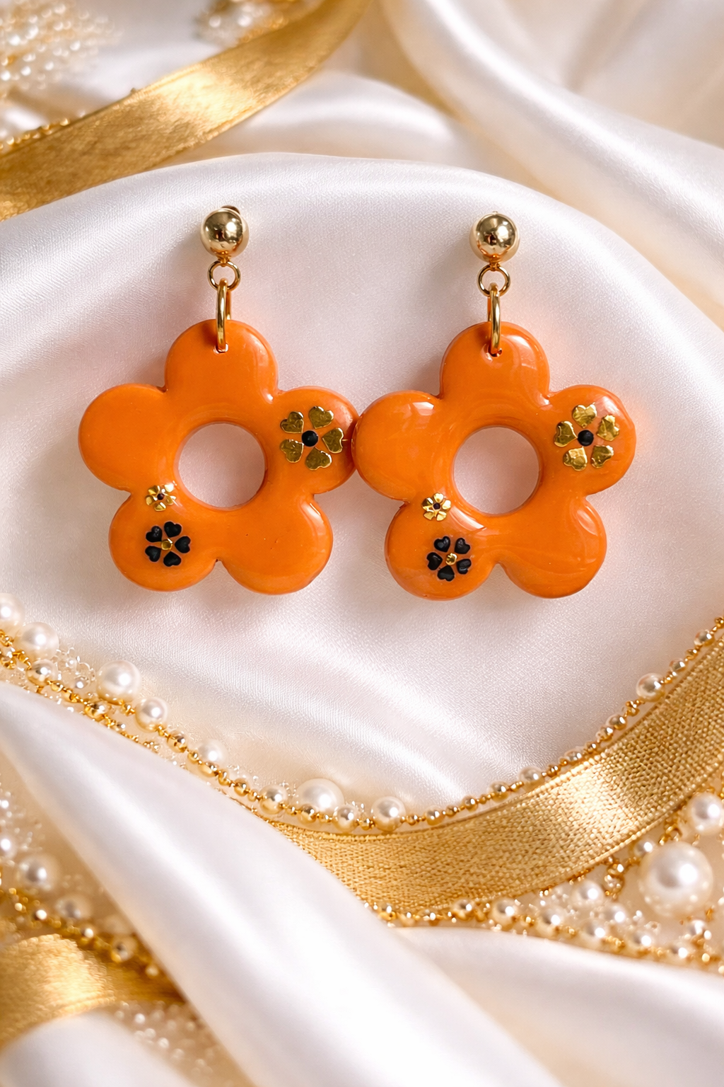 Orange et fleur