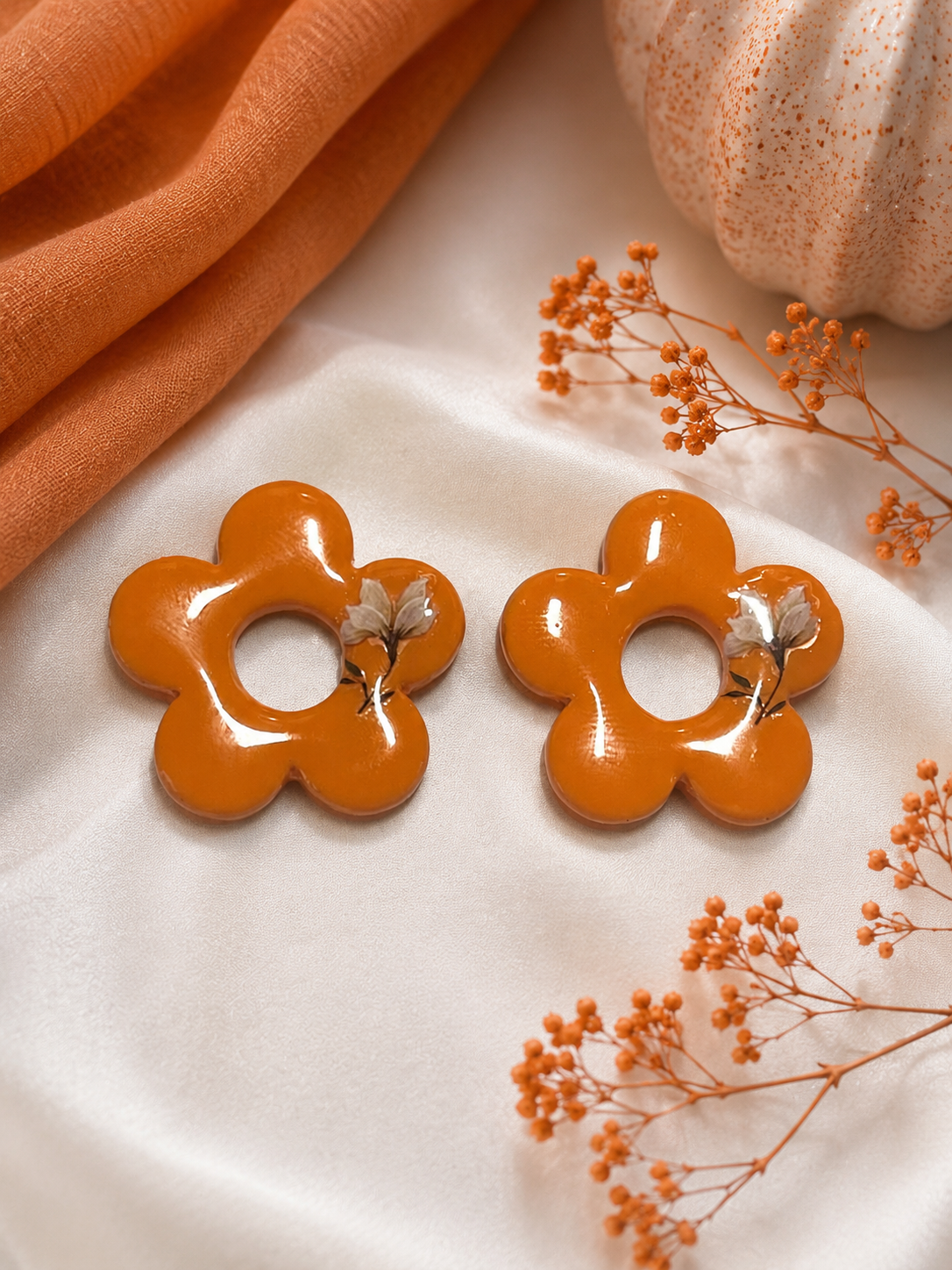 Orange floral