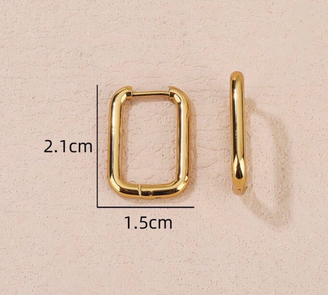 Rectangle doré 2cm
