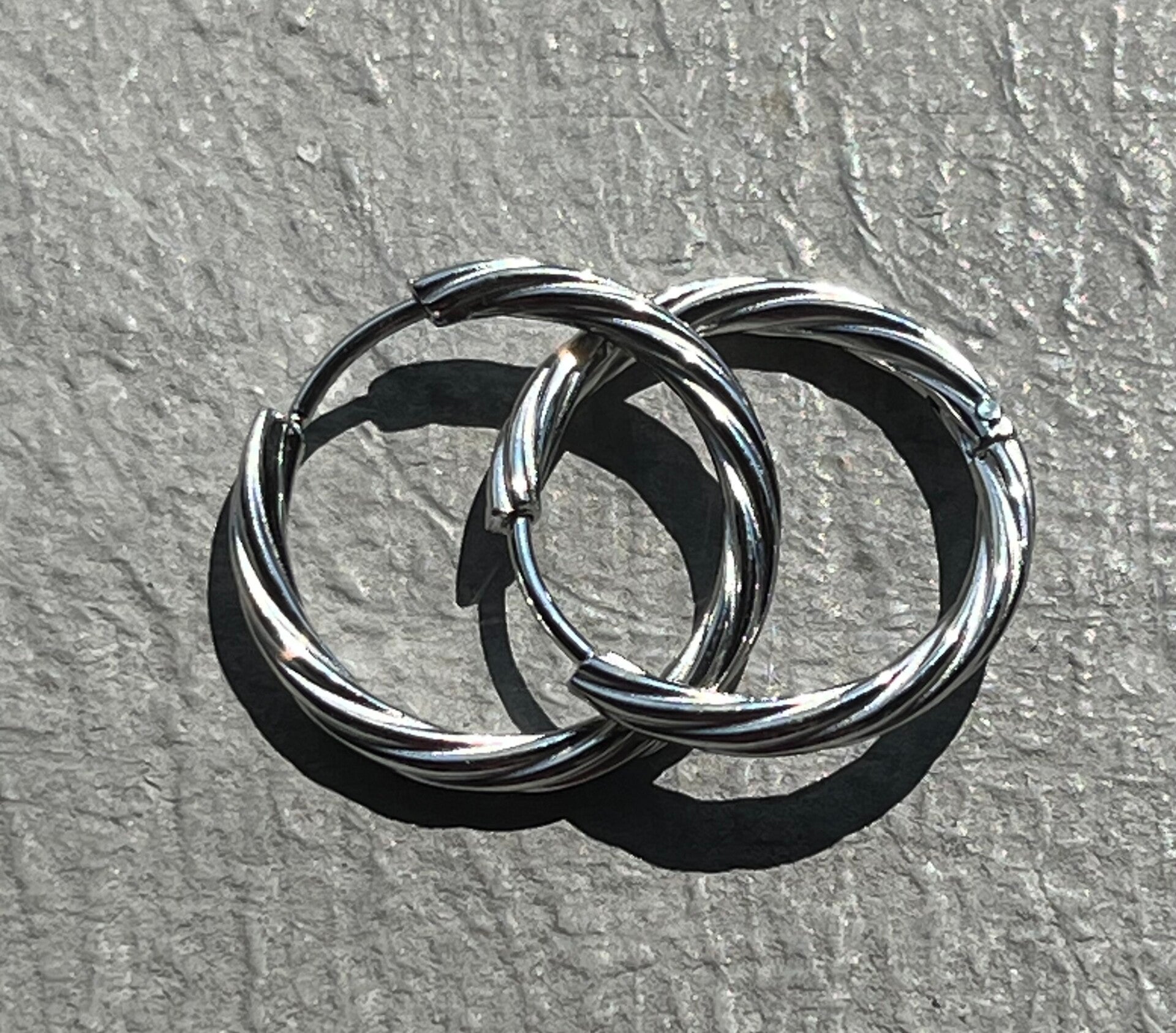 Torsadées argentées 21mm