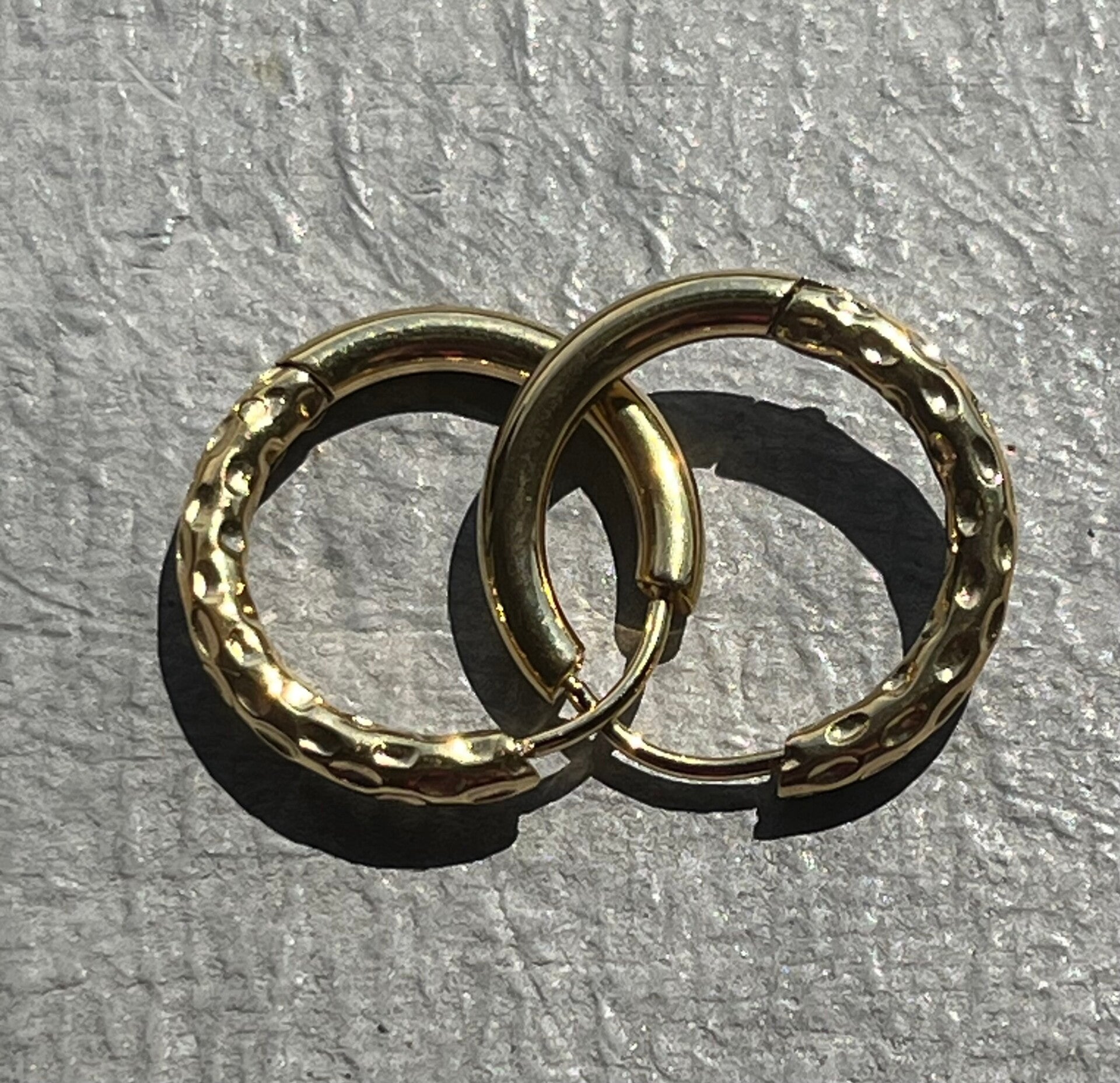 Martelées réversibles dorées 19mm
