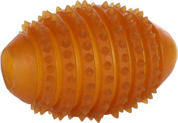 Rubber Rubba Rugby Met Stekels Bruin 10.5x7.2x7.2cm 5400585253580