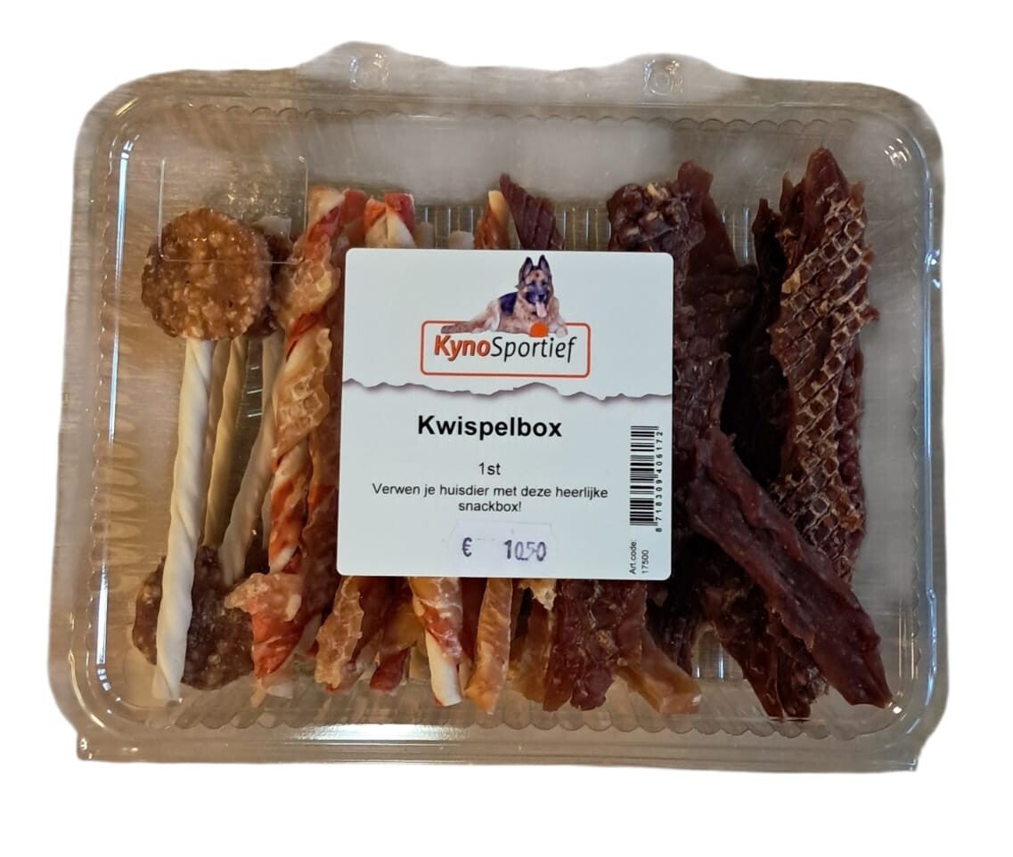 Kwispelbox 400g