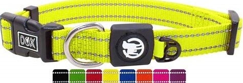 nylon halsband geel reflecterend 48-70 x 85 beeztees