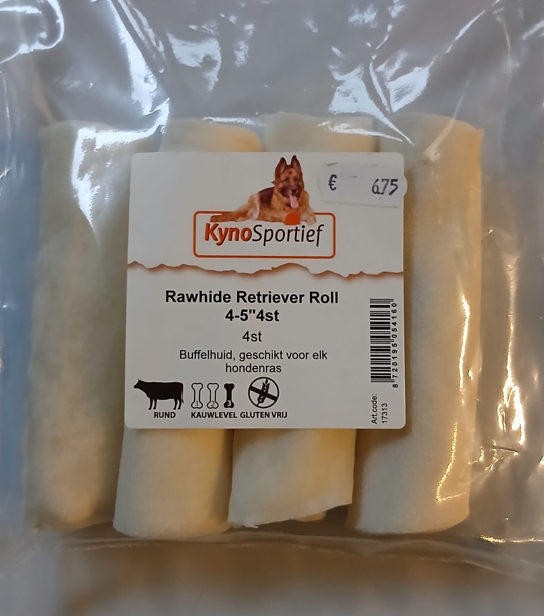 Rawhide Retriever Roll 4-5″4st