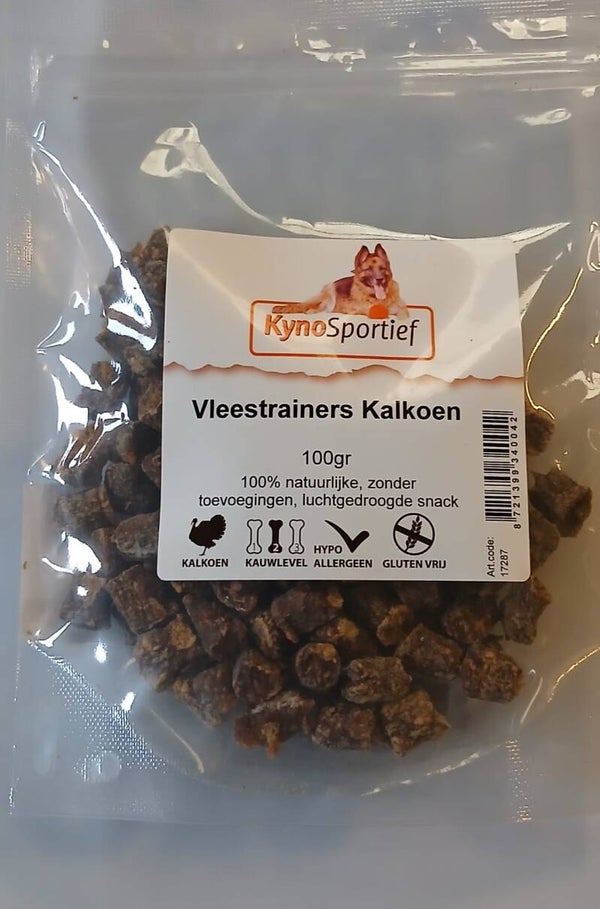 Vleestrainers Kalkoen 100 gr