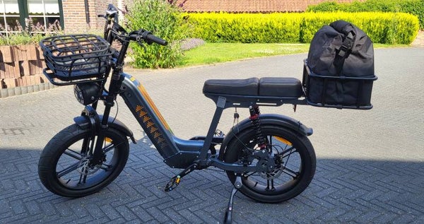 Stalen bagagedragerkorf met tas Groot