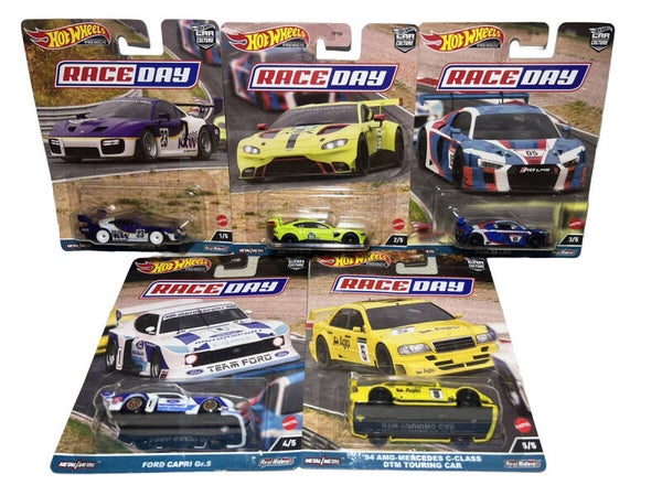 Hot Wheels 2023 Premium Car Culture Mix D Race Day Set 5 szt.