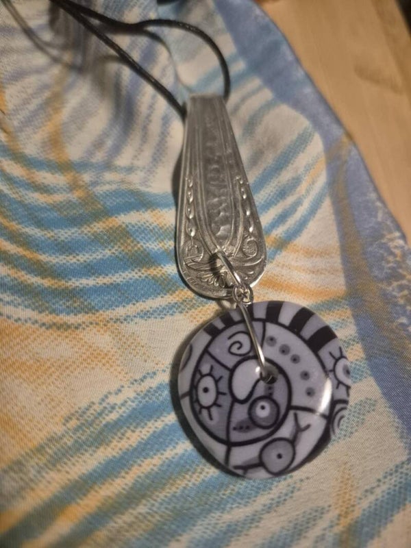 Collier manche cuillère "cicatrice "
