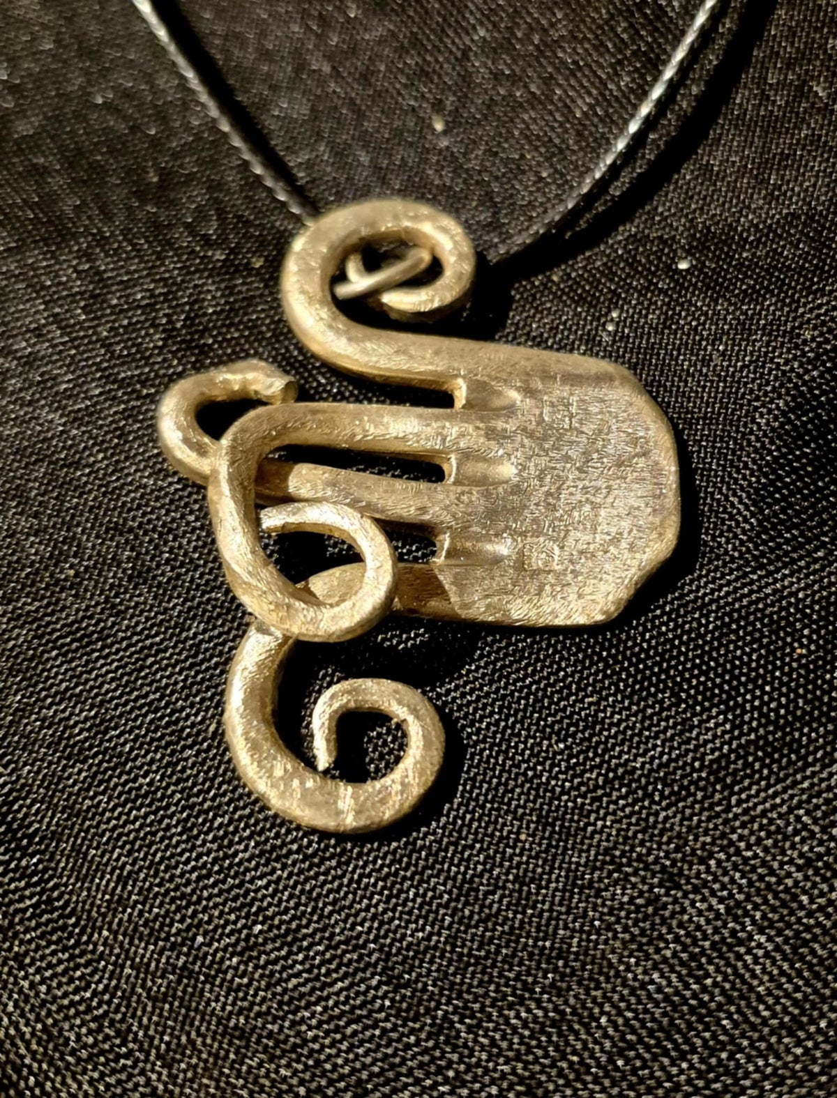 Intuition : collier Fourchette sur-cyclée | Lijika.creations