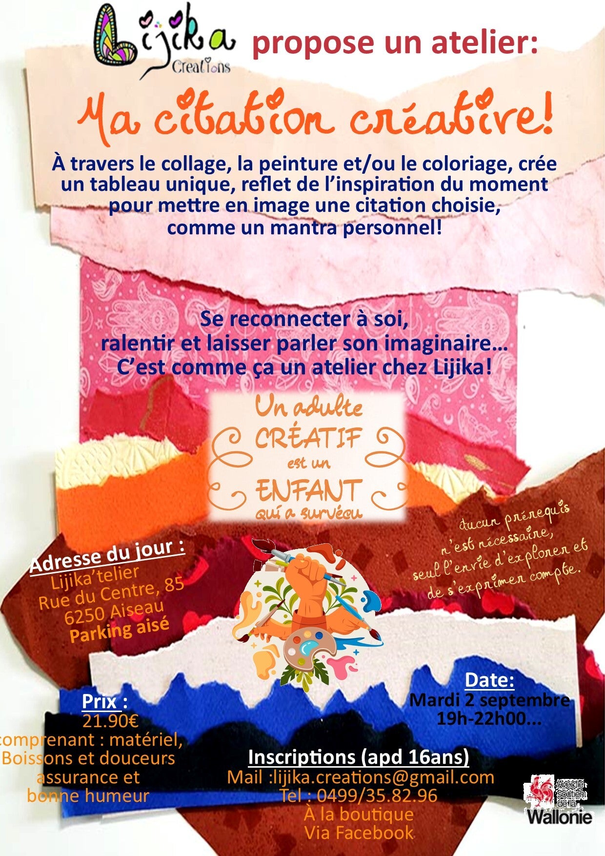 Ma citation créative Atelier BIEN ETRE