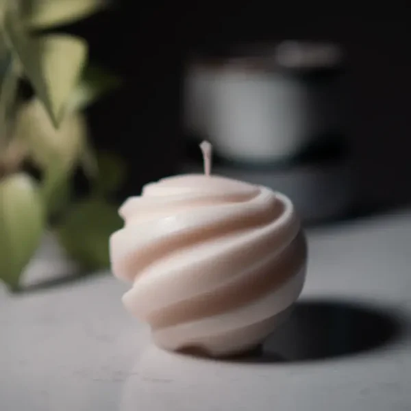 Swirl Sphere Candle
