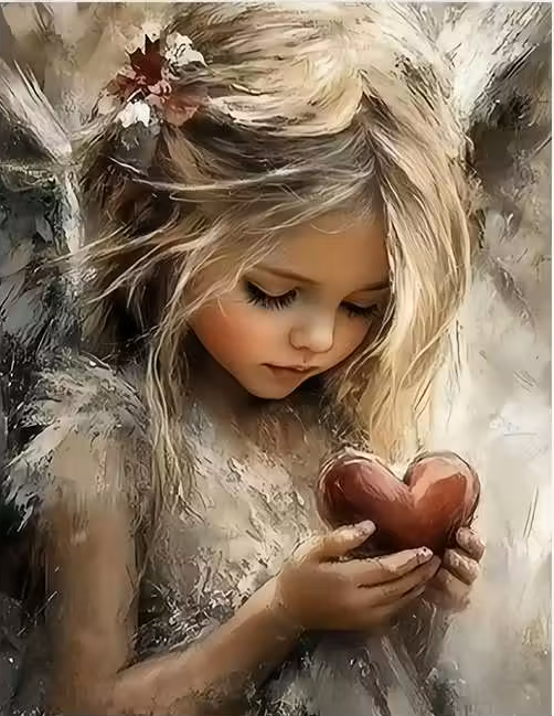 Engeltje - Canvasposter