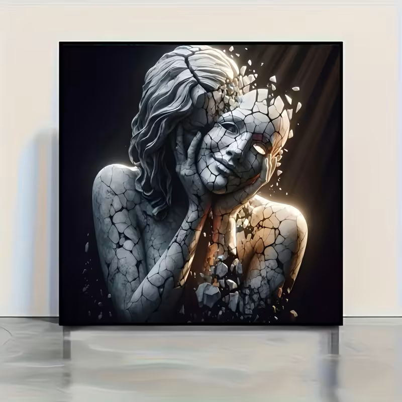 Gebroken persoonlijkheid - Diamond painting