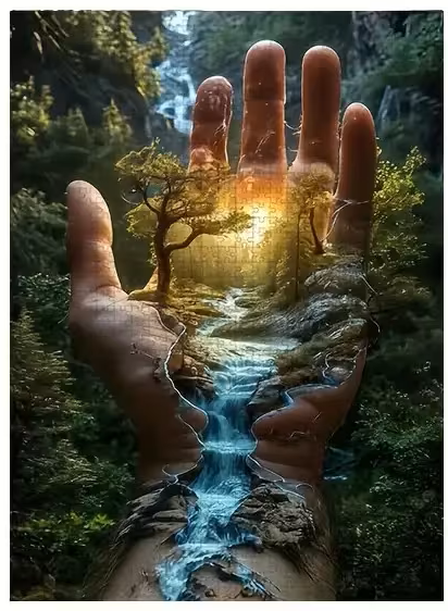 Natuurlijke handen - puzzel