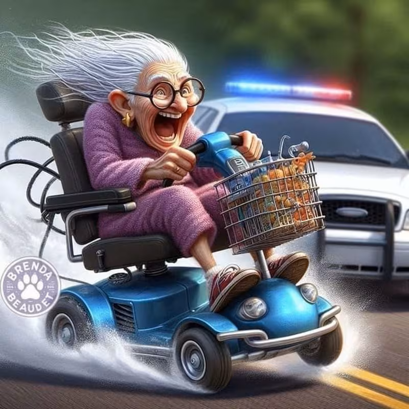 Roekeloze Oma - Diamond painting