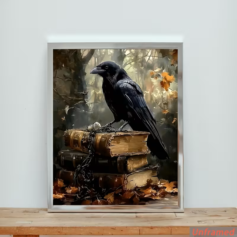 Zwarte kraai - Schilderen op nummer