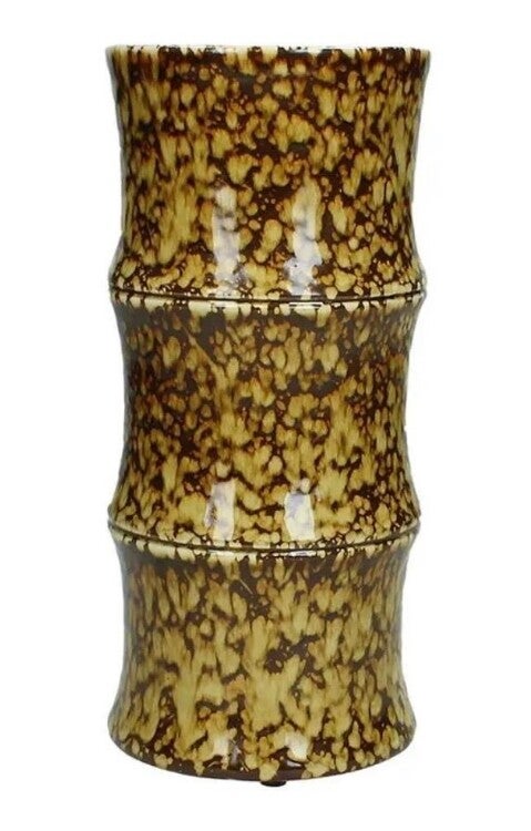 Vaars, multicolor Stoneware, model Bamboo (Nieuw)