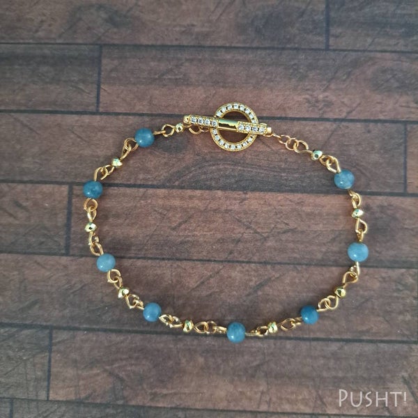 Aquamarine Glow Bracelet