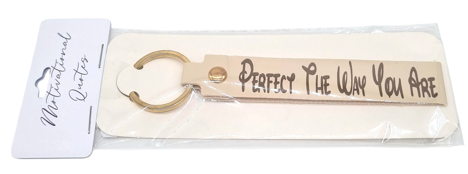 Sleutelhanger imitatie leer Perfect The Way You Are