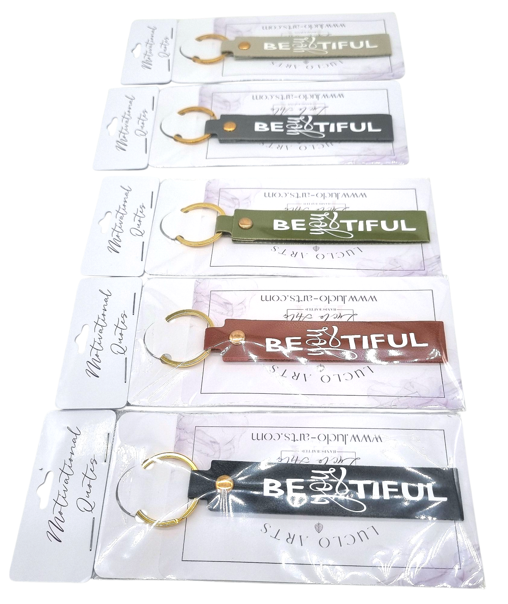 Sleutelhanger imitatie leer BeYOUtiful