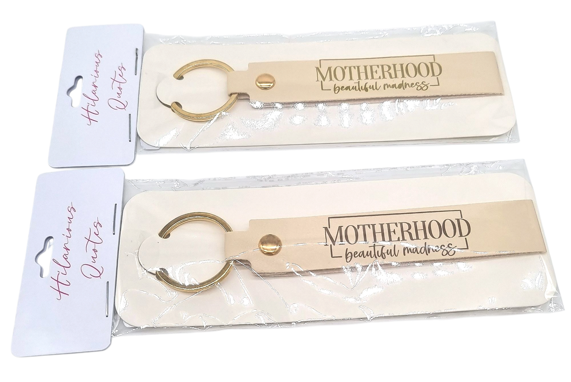Sleutelhanger imitatie leer Motherhood Beautiful Madness