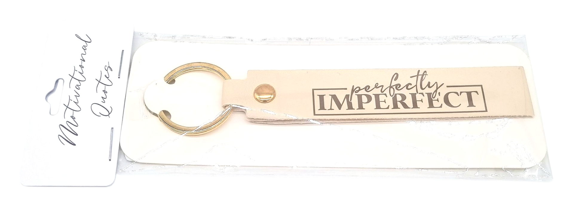 Sleutelhanger imitatie leer Perfectly Imperfect