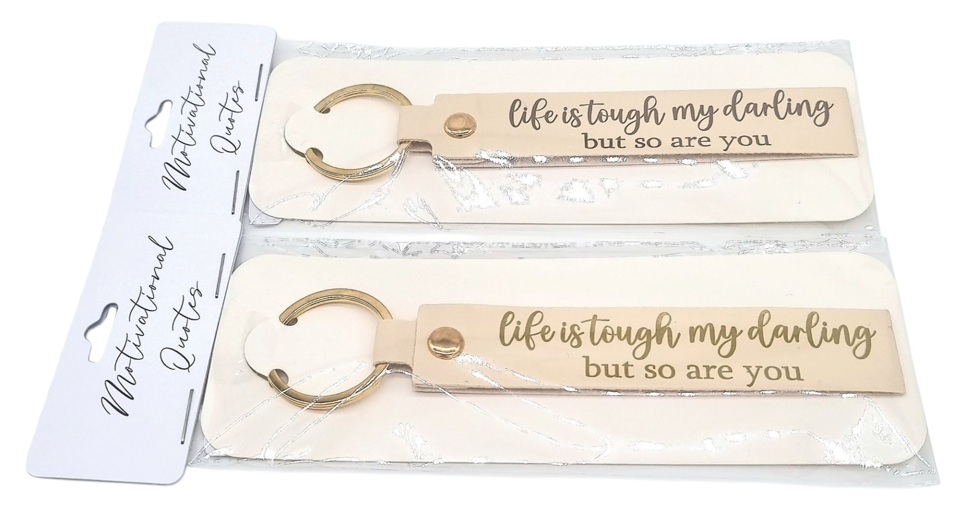 Sleutelhanger imitatie Life is though but so are you