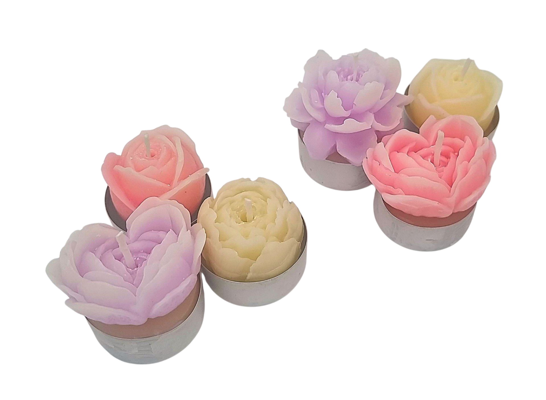 Floral waxinelichtjes 3st set #1