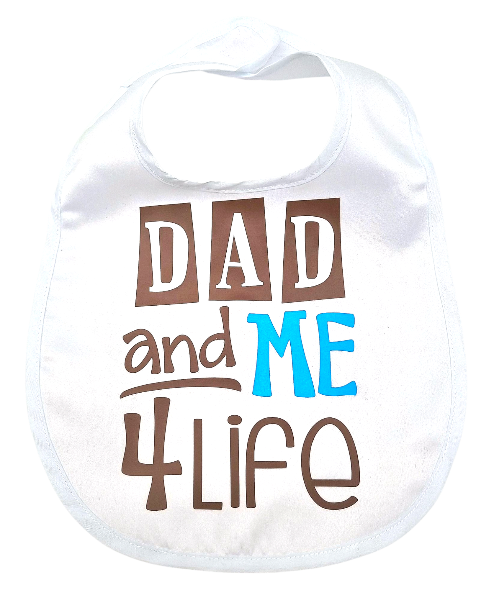 Slabbetje Dad and me 4 Life blauw