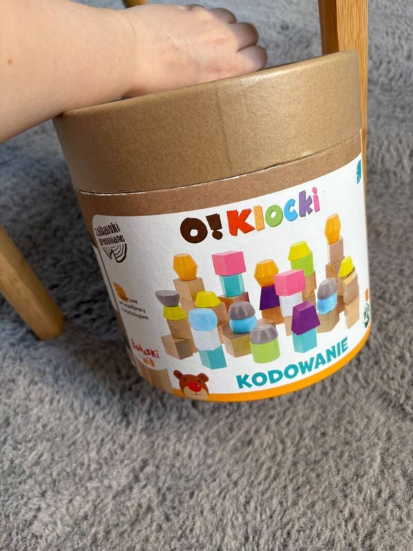 NOWE KLOCKI 50 ELEMENTÓW DREWNIANE