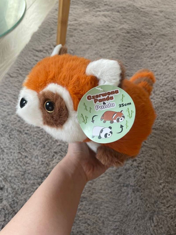 PLUSZAK PANDA ZMIENIA SIĘ W PANDĘ CZERWONĄ