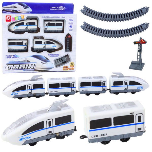 POCIĄG ELEKTRYCZNY EXPRESS Z TORAMI 13 ELEMENTÓW