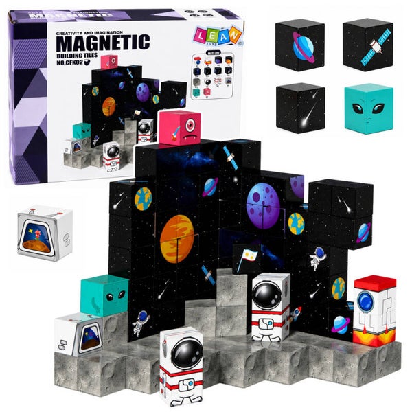 KLOCKI MAGNETYCZNE KOSMOS 100 ELEMENTÓW