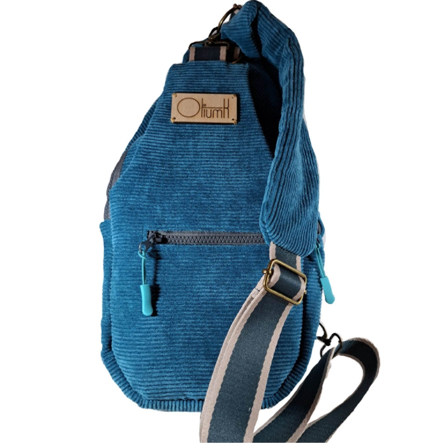 Rugzak blauw vloer