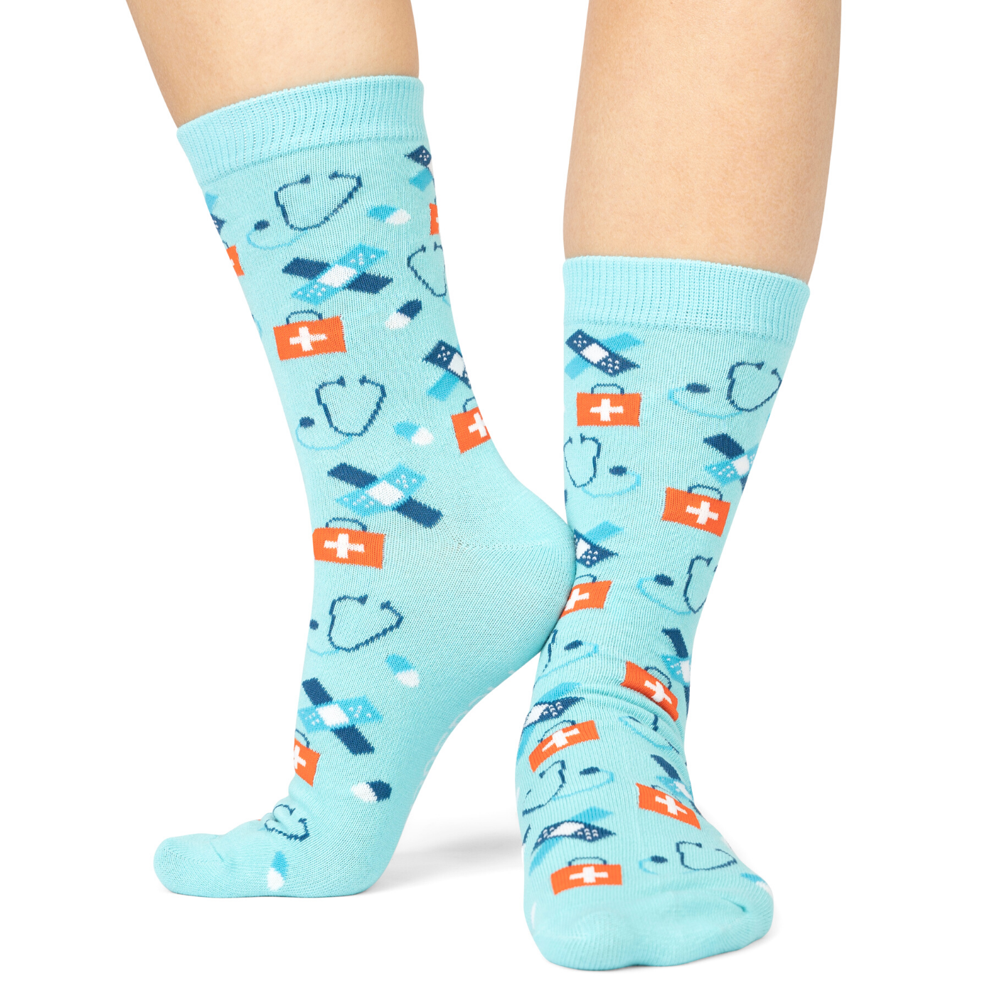 🟦 Zorg Sokken Blauw & Rood 🟥