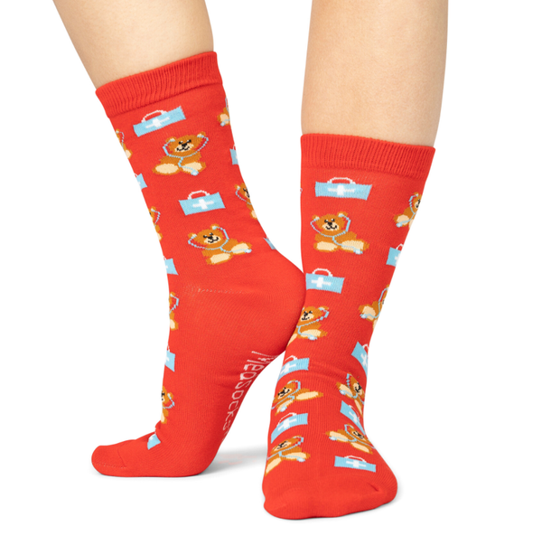 🟥 Meddy Bear Sokken 🧸 Rood