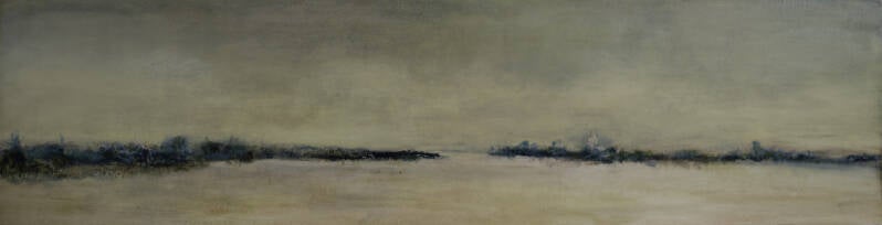 Tempting distance, olieverf op papier, 180 x 45 cm