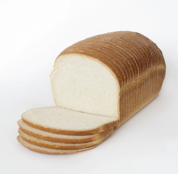 Lang wit brood gesneden