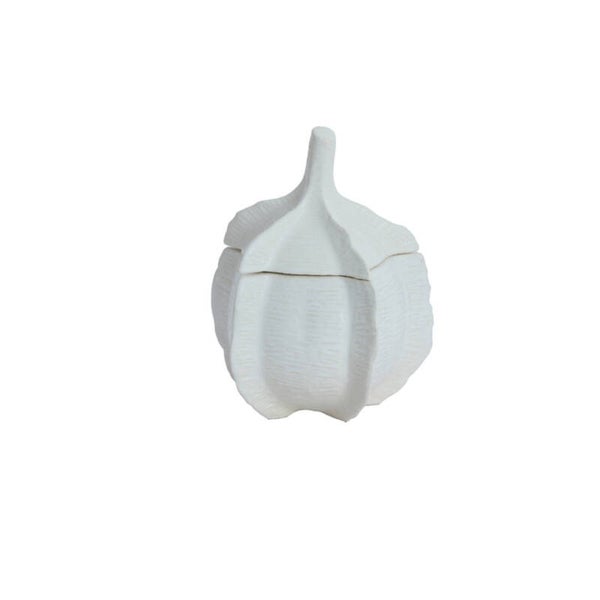 Deco box | SABARA GLANS CREMÉ | Ø21x27 cm