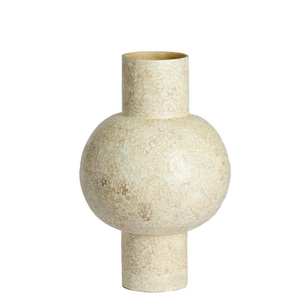 Vaas deco | GIRONA | Bamboe cream
