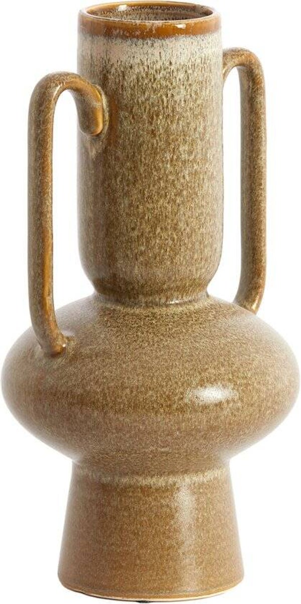 Vaas deco | OTARU KERAMIEK OLIJF GROEN | 17x32,5 cm