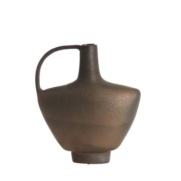 Vaas deco | OZZERO KERAMIEK MAT DONKER BRONS | 28x10x31,5