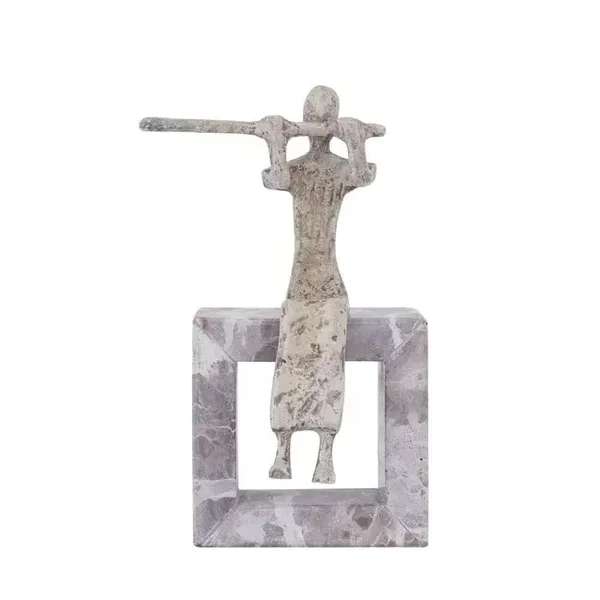 Ornament | ALERIA FLUTE LADY BEIGE | 10x6x22 cm