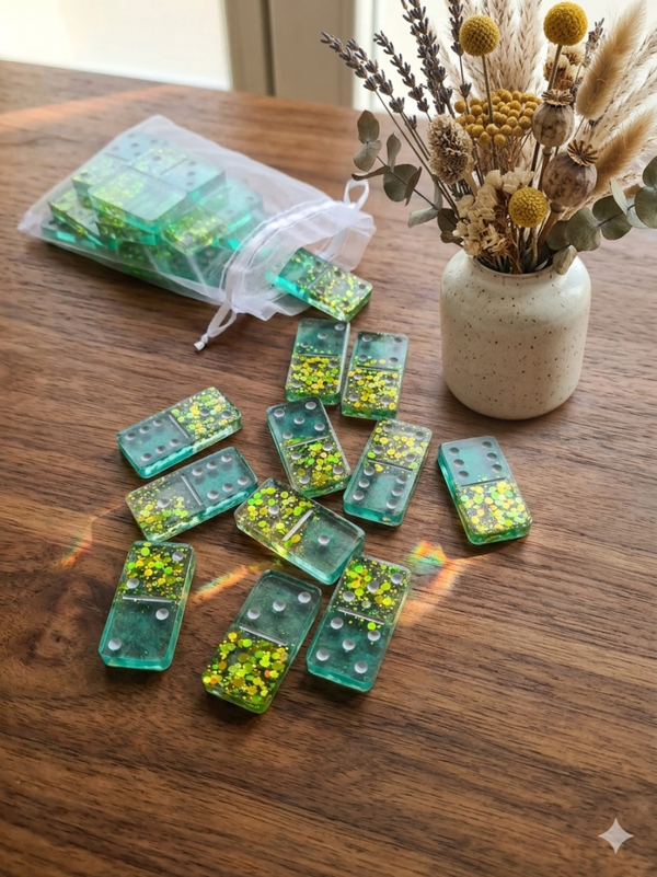 Jeux de dominos ❇️glitter green ❇️